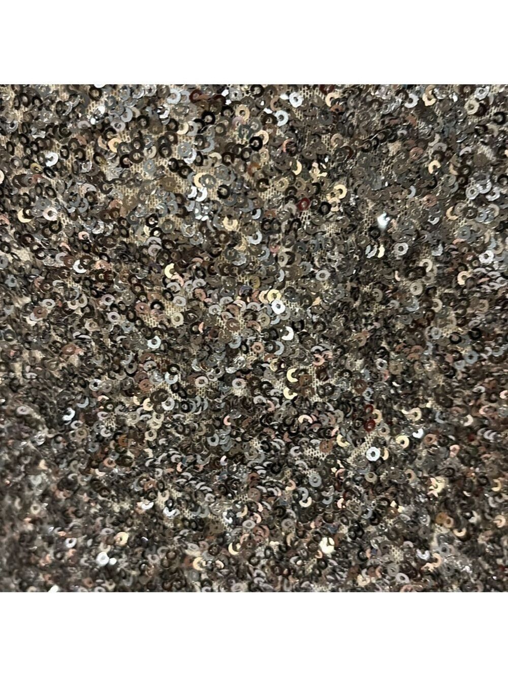 Arden B Exclusive Silver Sequin and Satin Mini Party Dress - Size M - Picture 4 of 10